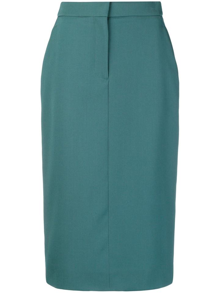 Calvin Klein 205w39nyc Side Panel Pencil Skirt - Green