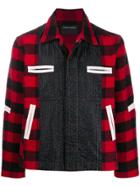 Craig Green Contrast Panel Check Jacket - Black