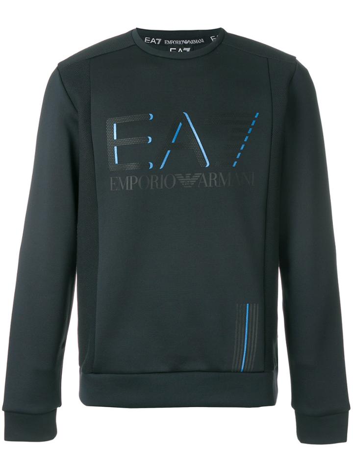 Ea7 Emporio Armani Logo Sweatshirt - Blue