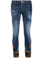 Dsquared2 Cropped Low Rise Jeans - Blue