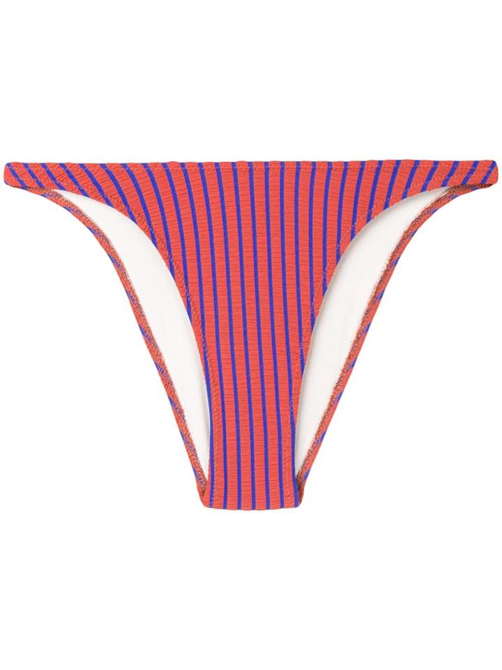 Solid & Striped Striped Bikini Bottom - Orange