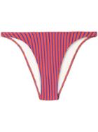 Solid & Striped Striped Bikini Bottom - Orange