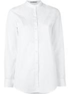 Etro Beaded Bib Shirt, Women's, Size: 44, White, Cotton/glass
