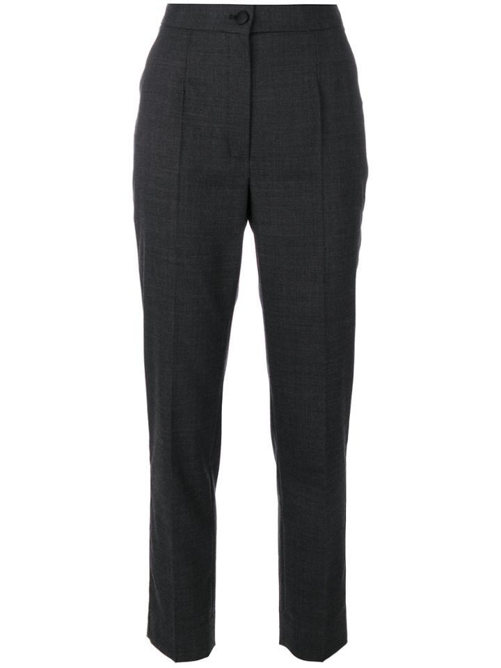 Dolce & Gabbana Pleated Cropped Trousers - Grey