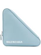 Balenciaga Triangle Medium Clutch Bag - Yellow & Orange