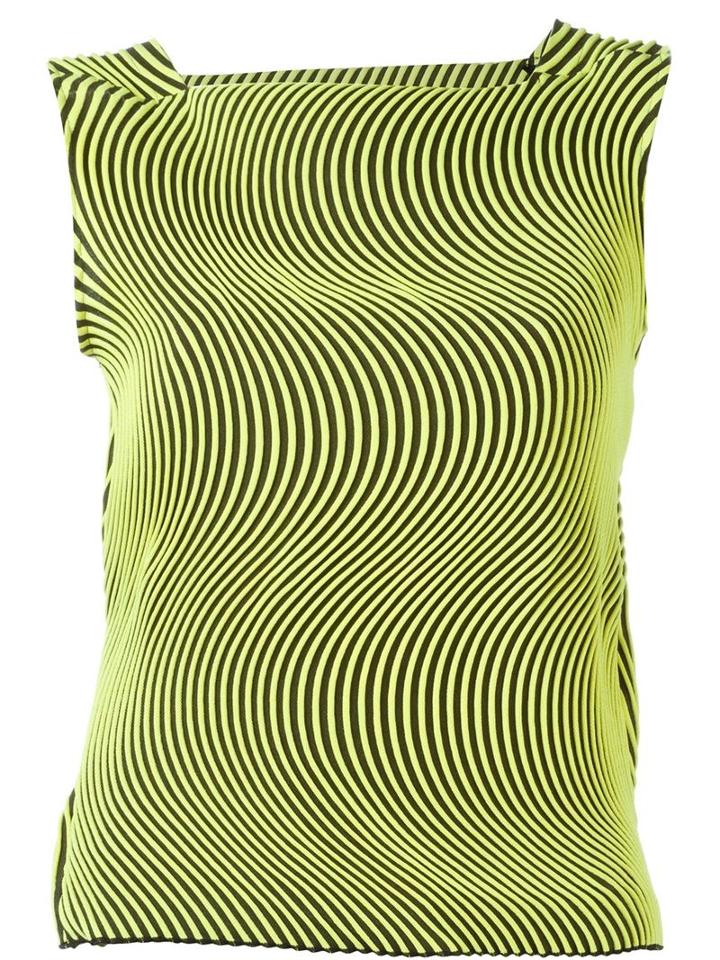 Issey Miyake Wave Pleat Sleeveless Top