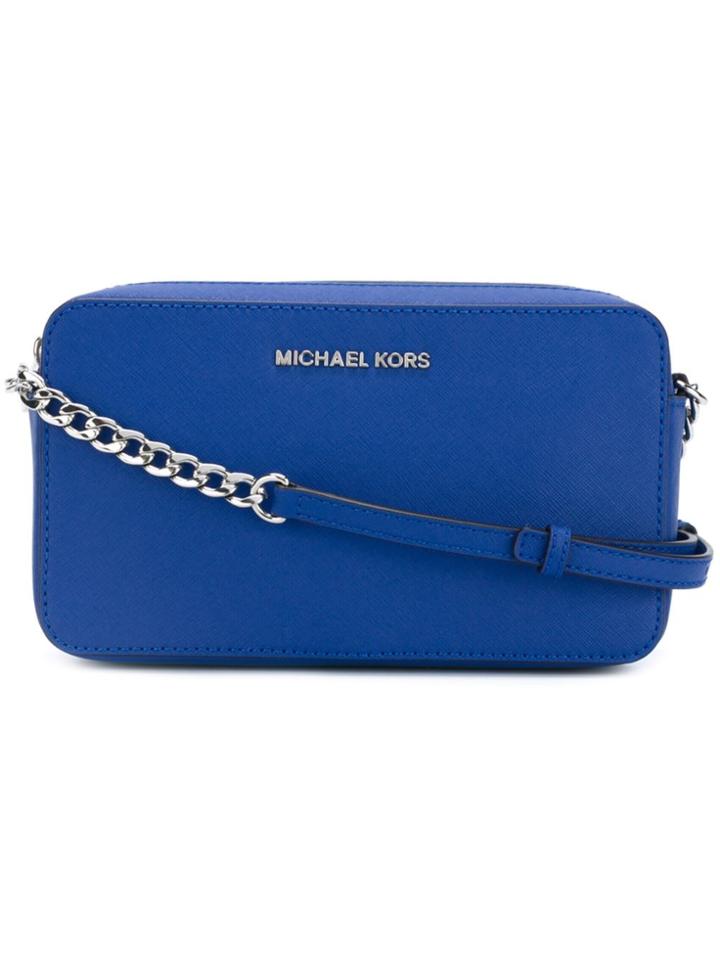 Michael Michael Kors 'jet Set Travel' Crossbody Bag - Blue