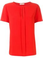 Tory Burch Shortsleeved Blouse, Women's, Size: 8, Red, Polyester/spandex/elastane