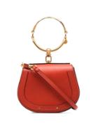 Chloé Red Nile Leather Bracelet Bag
