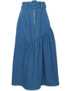 Rejina Pyo Bonnie Denim Panel Skirt - Blue