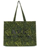 A.p.c. Printed Logo Tote Bag - Green