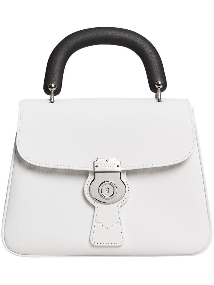 Burberry Medium Dk88 Top Handle Bag - White
