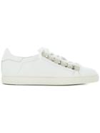 Toga Pulla Cutout Lace-up Sneakers - White