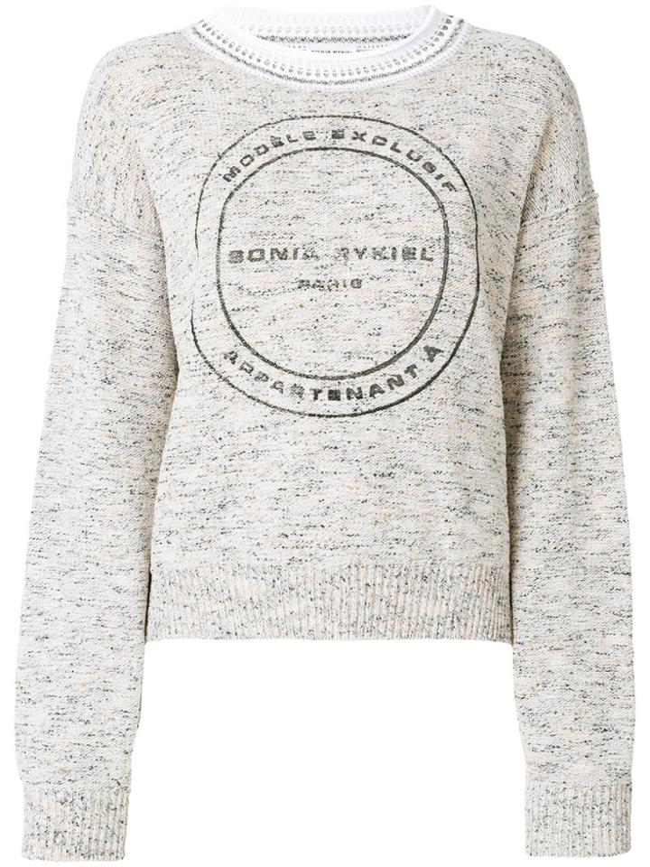 Sonia Rykiel Logo Jumper - Nude & Neutrals