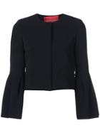 Carolina Herrera Flared-sleeve Fitted Jacket - Black