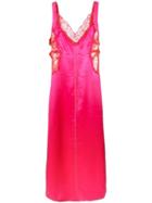 Sies Marjan Alma Satin Side Strapped Dress - Pink
