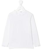 Il Gufo - Ruffled Trim Top - Kids - Cotton/spandex/elastane - 3 Yrs, White