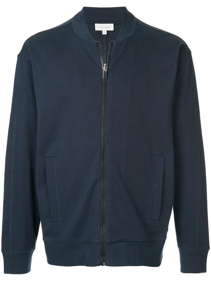 Ck Calvin Klein Zipped Track Jacket - Blue