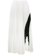 Proenza Schouler Crepe Pleated Skirt - White