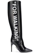 Off-white For Walking Knee Boots - Black