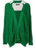 Undercover Knitted Shirt Cardigan - Green