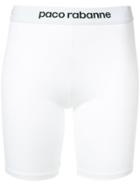 Paco Rabanne Branded Cycling Shorts - White