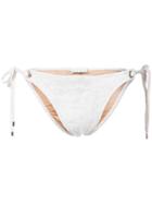 Fleur Du Mal Tie Side Bikini Bottom - White