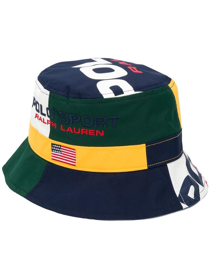 Polo Ralph Lauren Sport Patchwork Bucket Hat - Blue