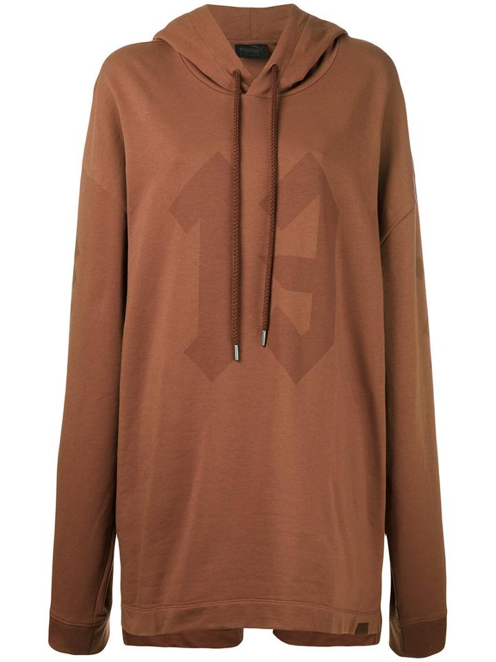 Fenty X Puma - Graphic Hoodie - Women - Cotton - M, Brown, Cotton