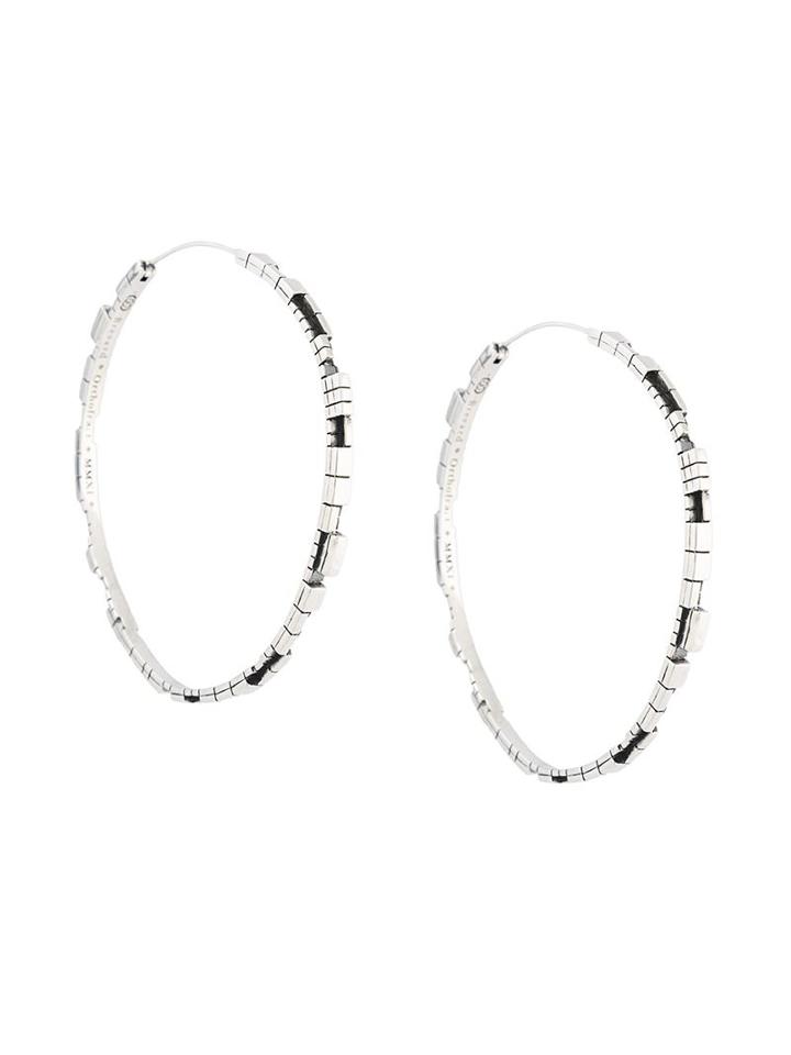 John Brevard 'undulating' Cube Hoop Earrings, Women's, Metallic