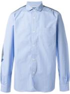 Junya Watanabe Comme Des Garçons Man Patchwork Shirt, Men's, Size: S, Blue, Cotton/linen/flax