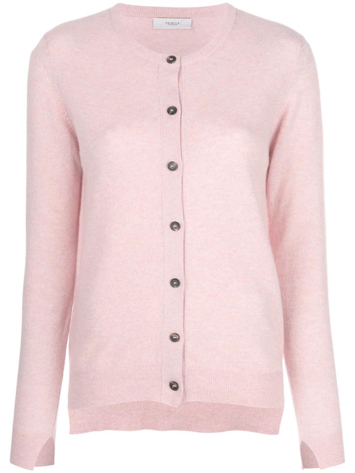Pringle Of Scotland Classic Fitted Cardigan - Pink & Purple