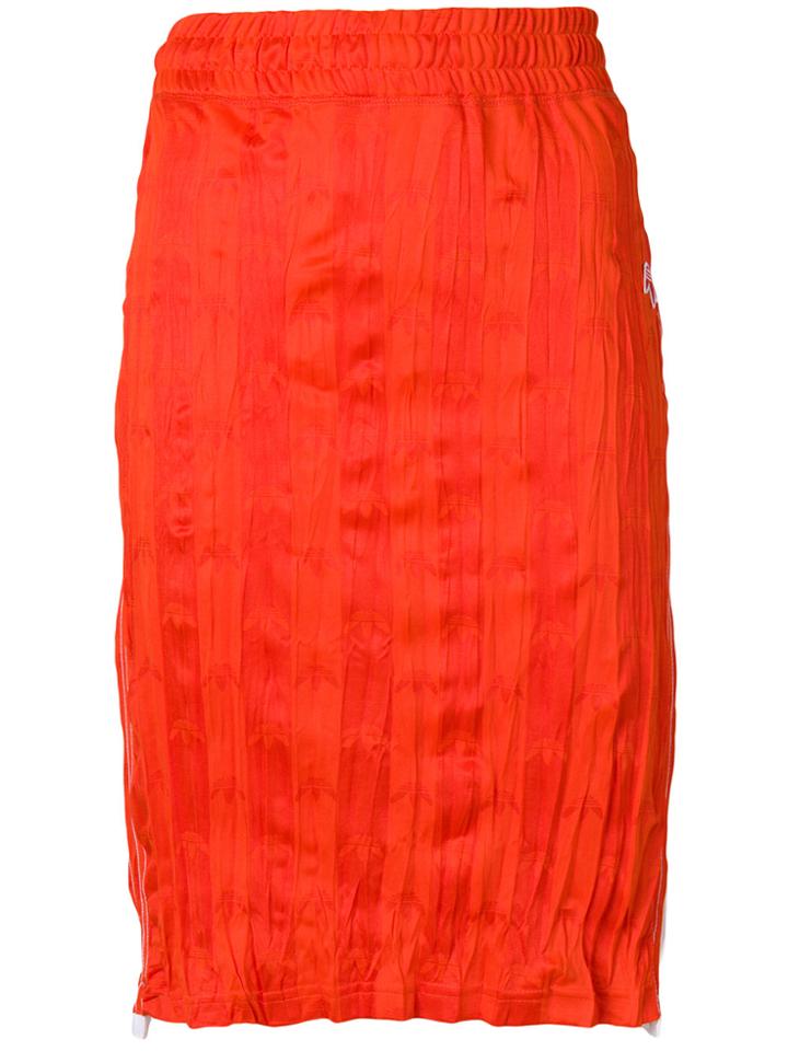 Adidas Originals By Alexander Wang Wrinkled Midi Skirt - Yellow &