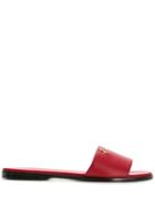 Jimmy Choo Minea Flat Sandals - Red