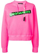 Dsquared2 Logo Printed Chain Sweatshirt - Pink