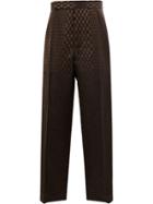 Haider Ackermann Checkered Tailored Trousers - Brown