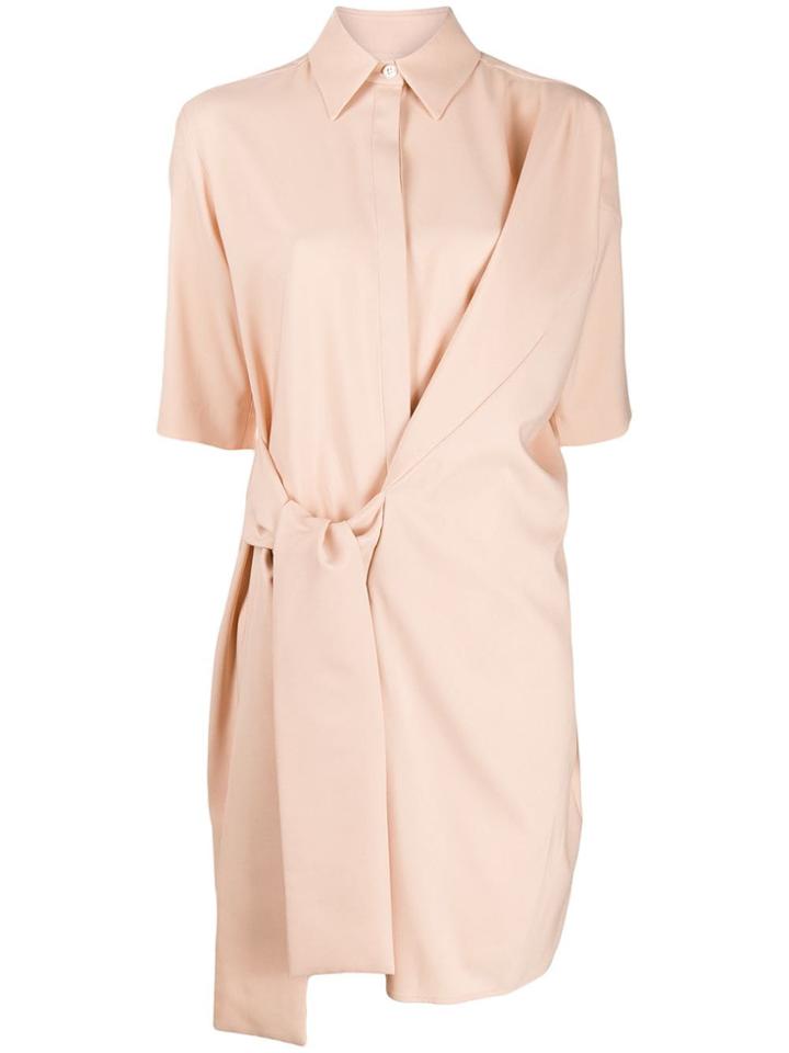 Victoria Victoria Beckham Tie Fastened Shirt Dress - Neutrals