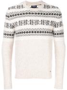 Woolrich Patterned Crew Neck Jumper - Nude & Neutrals