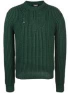 Calvin Klein 205w39nyc Ditressed Knit Jumper - Green