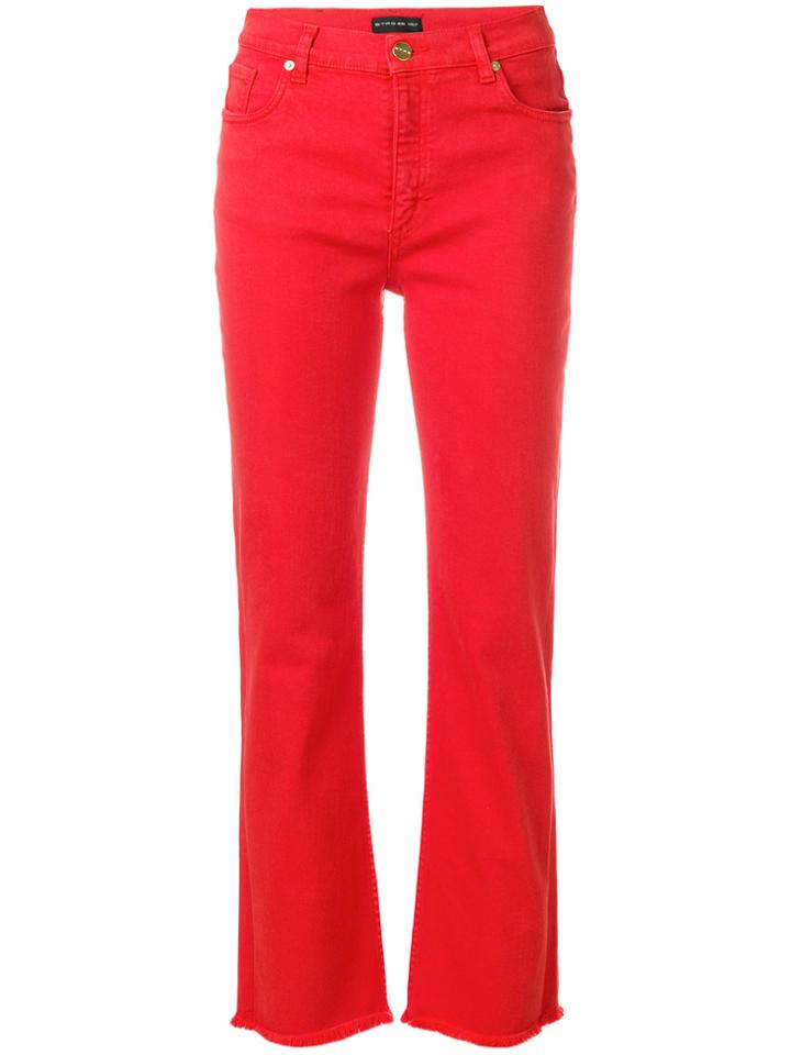 Etro Straight Leg Jeans - Red