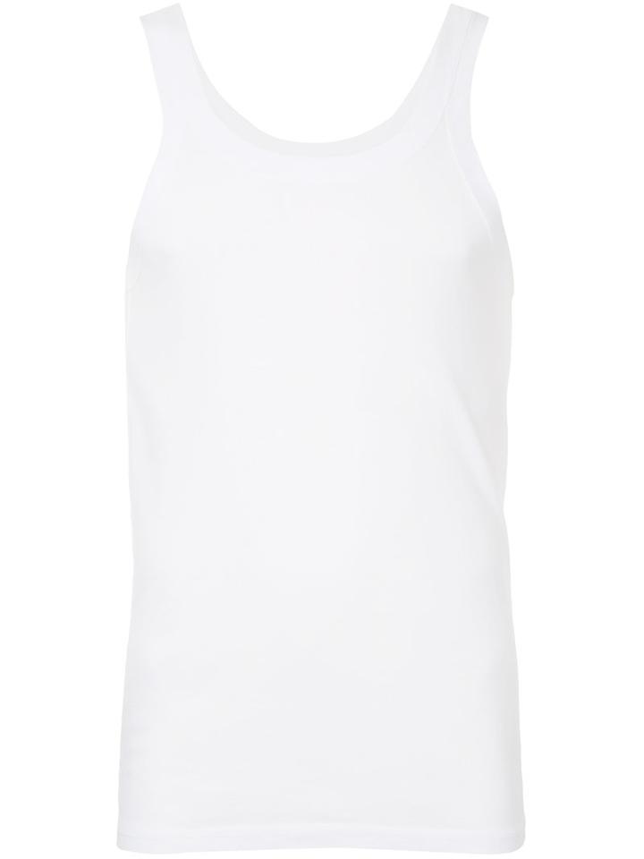 Attachment - Classic Vest Top - Men - Cotton - 4, White, Cotton