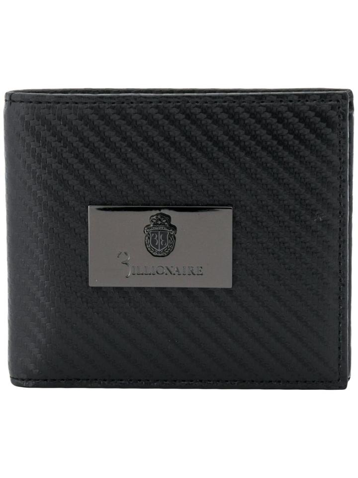 Billionaire Bi-fold Logo Wallet - Black