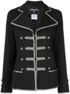 Chanel Vintage Long Sleeve Military Jacket - Black