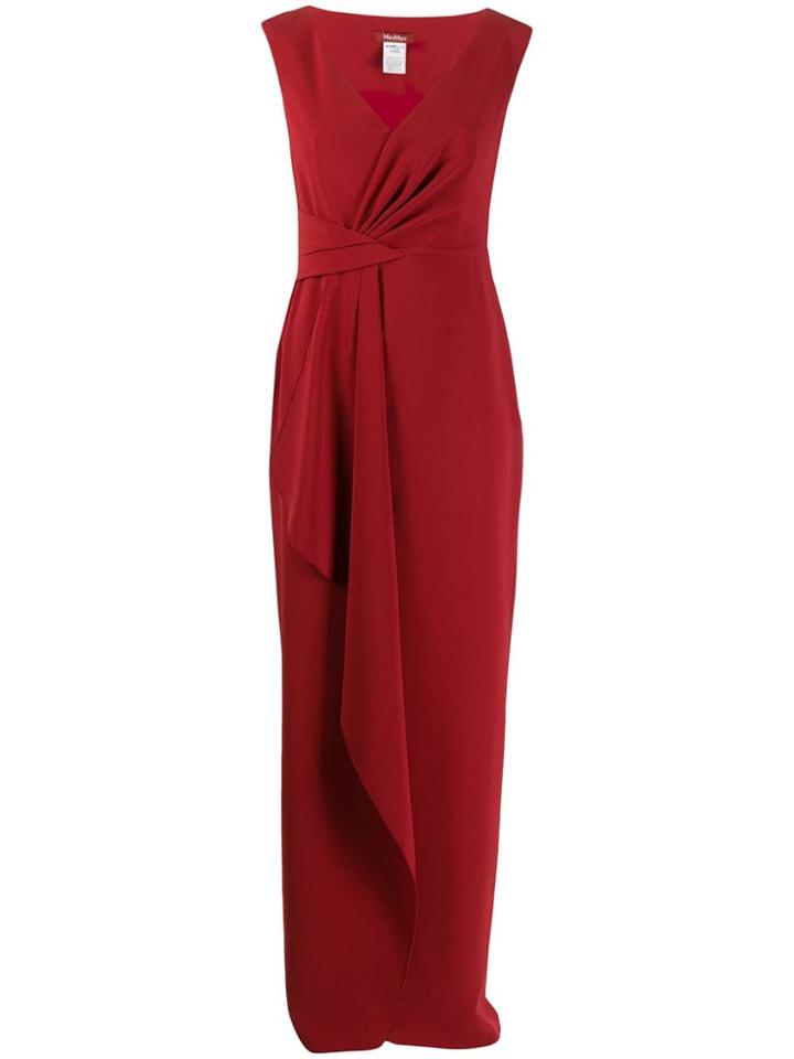 Max Mara Studio Nice Evening Dress - Red