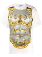 Moschino Armour Detail T-shirt - White