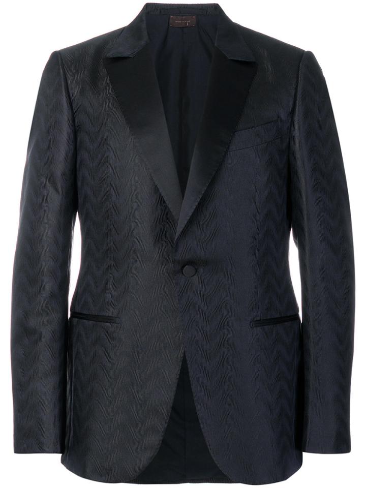 Ermenegildo Zegna Patterned Suit Jacket - Blue
