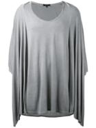 Unconditional - Draped T-shirt - Men - Rayon - Xs, Grey, Rayon