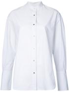 Le Ciel Bleu Striped Shirt, Women's, Size: 36, White, Cotton
