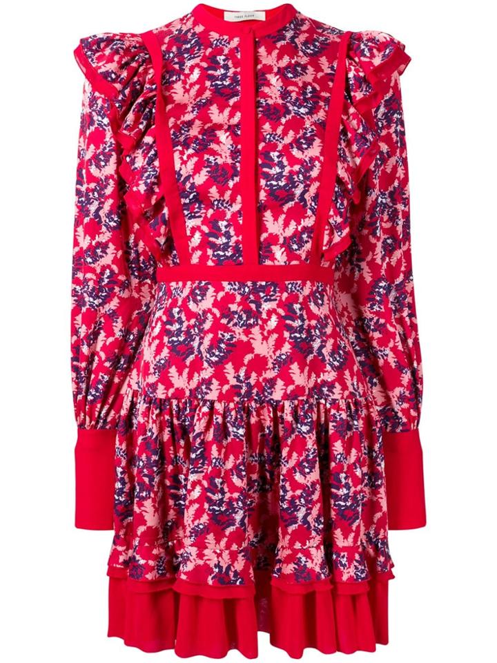 Three Floor Not A Wall Flower Dress - Red