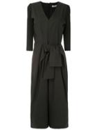 Mara Mac Lace Up Jumpsuit - Black